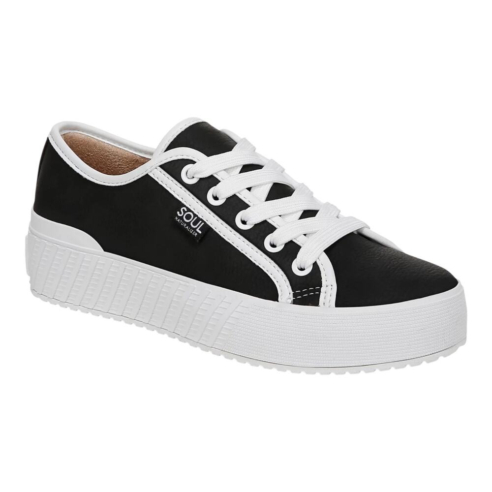 Soul Naturalizer Women's Iliana Lace Up Platform Sneakers Black Size 8